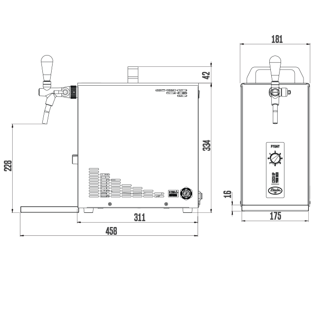 Pygmy 25 Green Line New 2022 - Dimensions