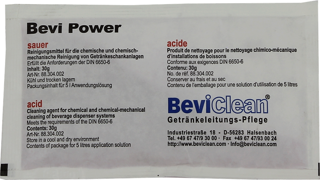Bevi Power - Solution de Nettoyage Acide en poudre