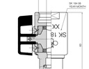 [MM 239-086] Vanne à bille 5/8 BSP - John Guest 3/8 Micro Matic