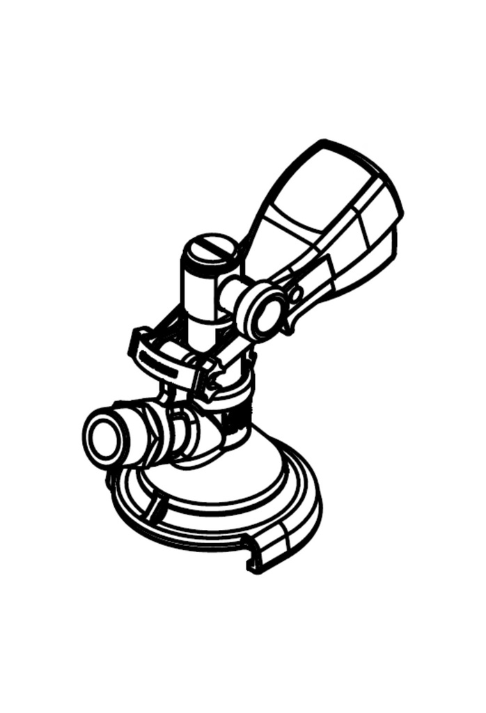 Tête plate de fût Micro Matic courte de type A (Alumasc)