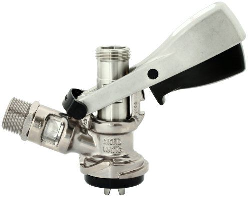 Tête de fût creuse Micro Matic courte de type S (Sankey) avec sortie 5/8 coudée