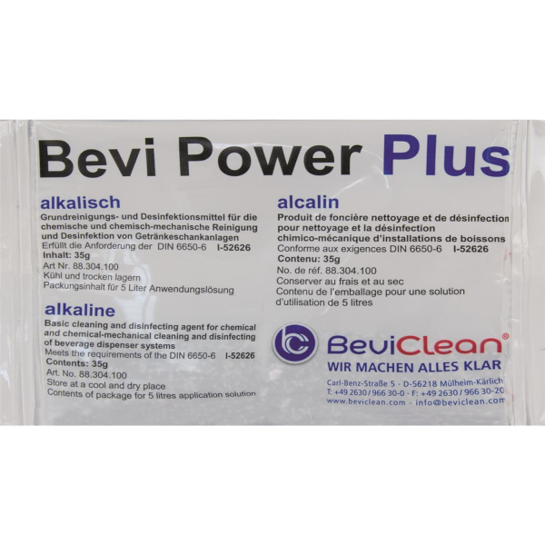 Bevi Power Plus - Solution de Nettoyage Alcalin et Oxygène actif en poudre
