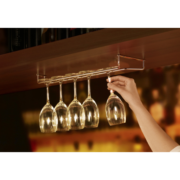 [DEL_3923L] Support pour verres suspendus à double rail de 41.5cm